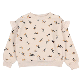 Búho Barcelona Sweater Beige Bloemenprint