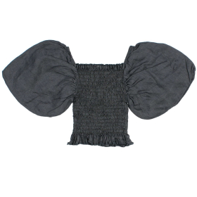 Buho Barcelona Top Blauw Ballonmouw