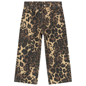 Call Me Frankie Spijkerbroek Beige/Bruin Panterprint