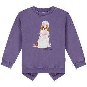 Call Me Frankie Sweater Paars Hond
