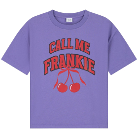 Call Me Frankie T-shirt paars cherry Frankie