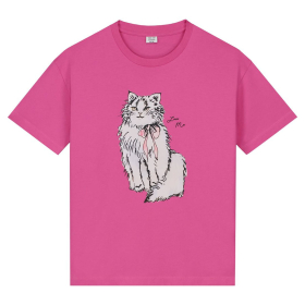 Call Me Frankie T-Shirt Roze Kat