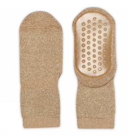 MP Denmark Anti-Slip Sok Goud Glitter Celina 79208-162 Golden Tan