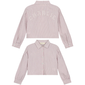 Charlie Petite Blouse Creme/Roze Strepen Gaby