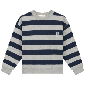 Charlie Petite Sweater Grijs/Blauw Strepen