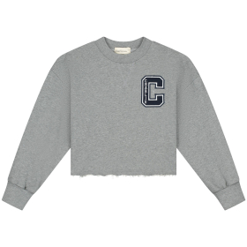 Charlie Petite Sweater Grijs Cropped Lux