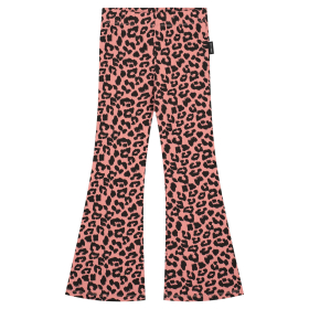 Daily Brat Flared Broek Roze Tijgerprint