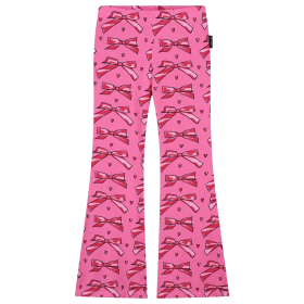 Daily Brat Flared Broek Roze/Rood Strikken