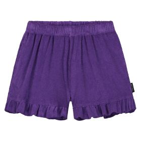 Daily Brat Korte Broek Paars Ruffle Badstof