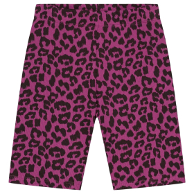 Daily Brat korte broek paars/zwart leopardprint
