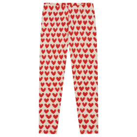 Daily Brat Legging Creme/Rood Hartjes