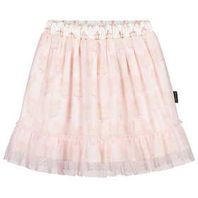 Daily Brat Rok Creme/Roze Kitty Cat Tule