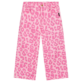 Daily Brat bubble blush leopard jeans roze panterprint productfoto