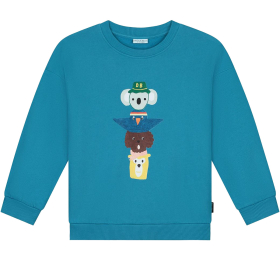 Daily Brat Sweater Blauw Wobble Totem