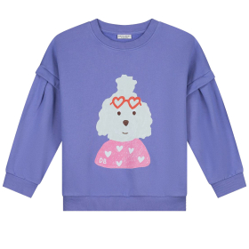 Daily Brat Sweater Paars Hond