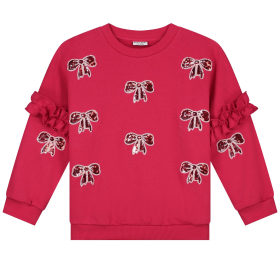 Daily Brat Sweater Rood Strikken Pailletten
