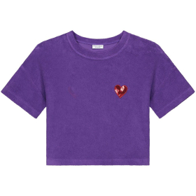 Daily Brat T-shirt Paars Badstof