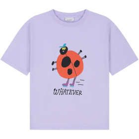 Daily Brat T-shirt paars lieveheersbeestje