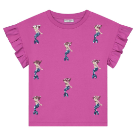 Daily Brat T-shirt Roze Zeemeermin Pailletten