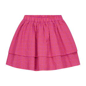 Daily Brat rok paars/roze ruitprint