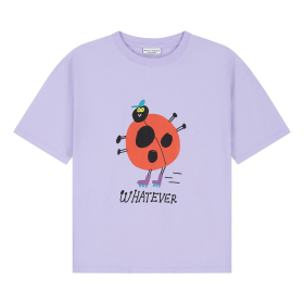 Daily Brat T-shirt paars lieveheersbeestje