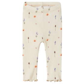 Name It Legging Creme Bloemen Peyote Melange Baby