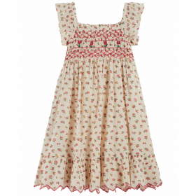 Emile et Ida Jurk Creme/Roze Bloemen