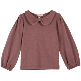 Emile Et Ida Longsleeve Bruin Strik Kraag