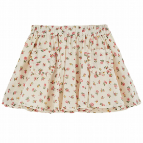 Emile Et Ida Rok Creme/Roze Bloemen