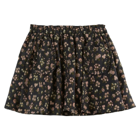 Emile Et Ida Rok Zwart Bloemenprint