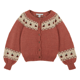 Emile Et ida Vest Roze/Creme Kers