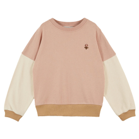 Emile Et Ida Sweater Roze/Wit/Bruin Team