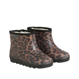 Enfant Thermoboot Laars Kort Leopard Print Bruin