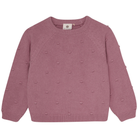 Enfant Gebreide Trui Roze Bolletjes