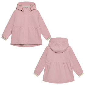 Enfant zomerjas solid roze met capuchon en ritssluiting, perfect als zomerjas voor voorjaar en zomer