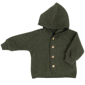 Engel Natur Jas Groen Wol Fleece Reed Melange
