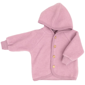 Engel Natur Jasje Roze Wol Fleece Rosewood Melange