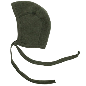 Engel Natur Strikmutsje Groen Wol Fleece Reed Melange