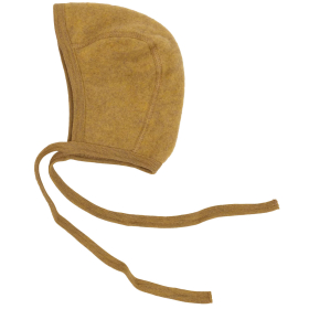 Engel Natur Strikmutsje Wol Fleece Saffraan