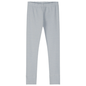 Gray Label legging grijs crème strepen stone grey van biologisch katoen met elastische tailleband en aansluitende pasvorm