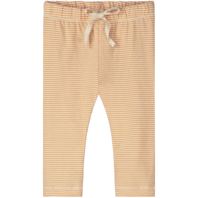 Gray Label legging melon crème strepen van biologisch katoen met elastische tailleband en comfortabele pasvorm