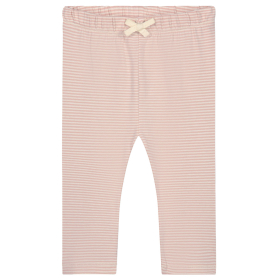 Gray Label legging roze crème strepen faded pink van zacht biologisch katoen met elastische tailleband
