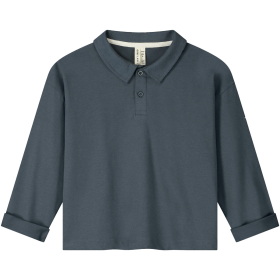 Gray Label Longsleeve Blauw Kraag Blue Grey