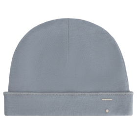 Gray Label muts grijs stone grey van zacht biologisch katoen met omgeslagen rand en minimalistisch design