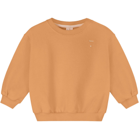 Gray Label sweater melon baby voorkant met effen melon kleur, ronde hals en ribboorden