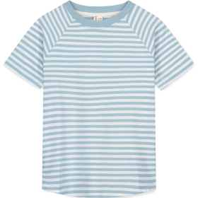 Gray Label T-shirt Blauw/Creme Strepen