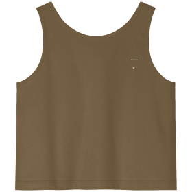 Gray Label boxy tanktop bruin woody, duurzaam geproduceerd basisitem met tijdloze uitstraling.