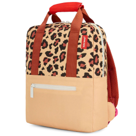 Hello Hossy Rugzak Bruin/Beige/Rood Leopard