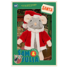 Het Muizenhuis Knuffel Muis Kerstman