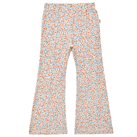 House Of Jamie Flared Broek Creme/Roze/Blauw Bloemen